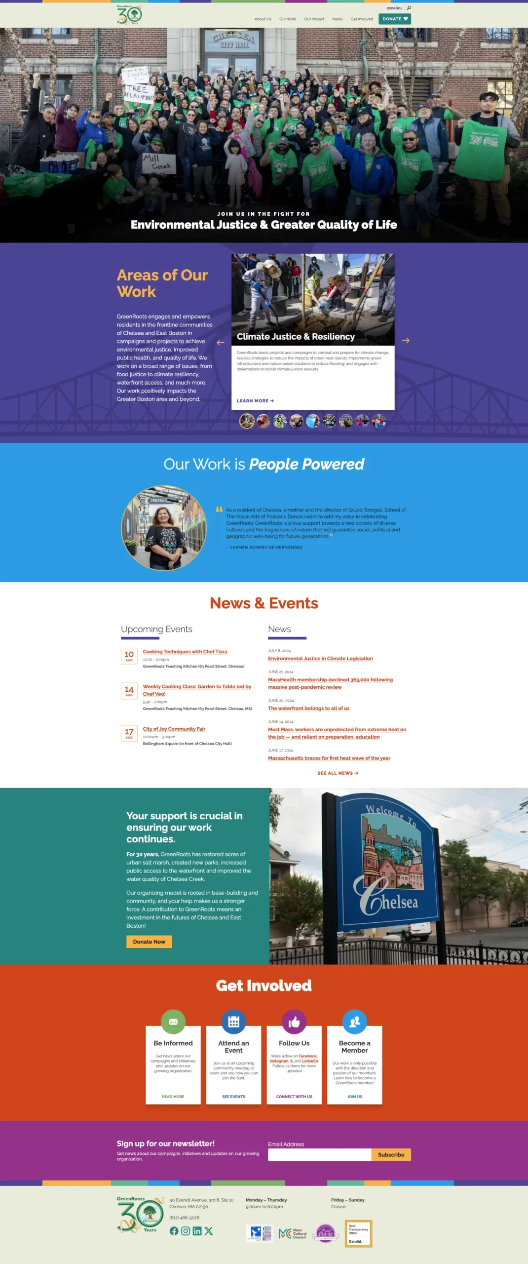 GreenRoots Nonprofit Website Design Service